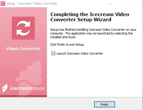 Installation of Icecream Video Converter on Windows computer Installation of Icecream Video Converter on Windows computer