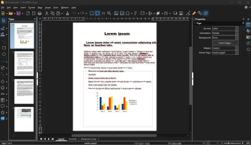 Using LibreOffice Draw to edit PDF Using LibreOffice Draw to edit PDF