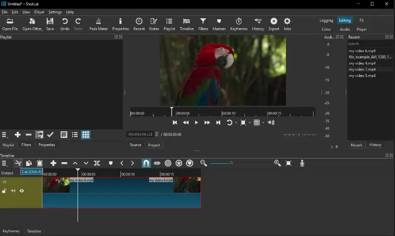 Программа для обрезки видео с открытым кодом Shotcut Программа для обрезки видео с открытым кодом Shotcut