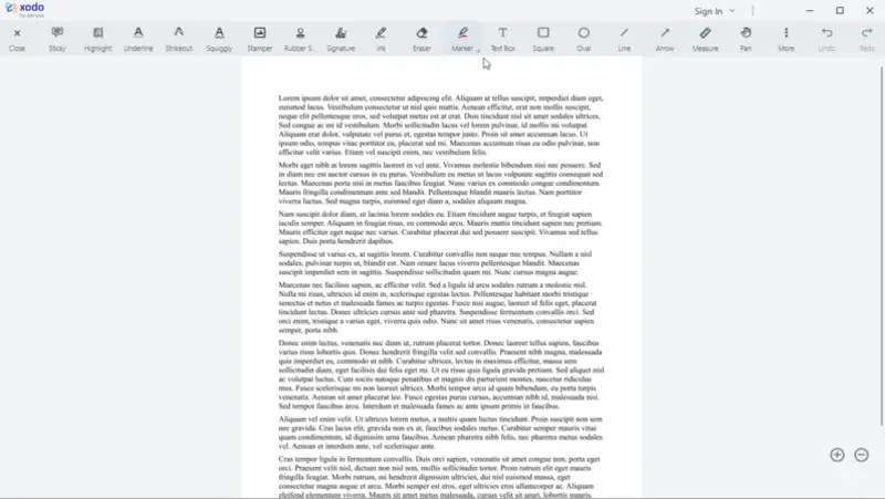 Editar texto em PDF no Xodo