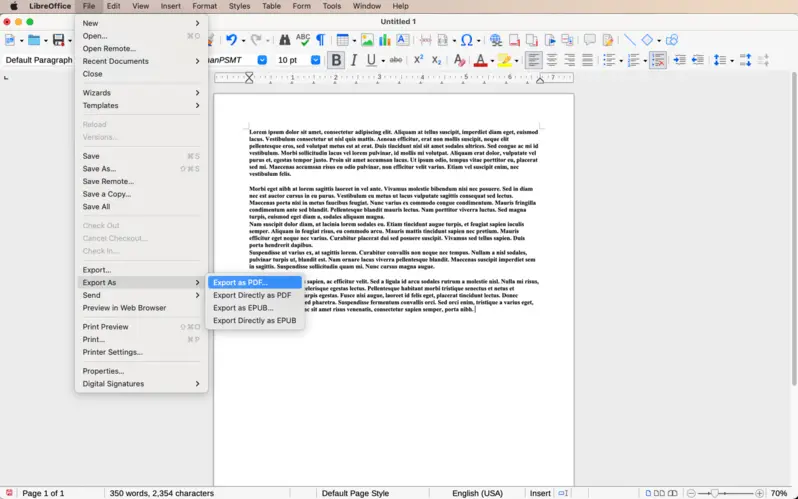 在 Mac 上如何創建 PDF 文件